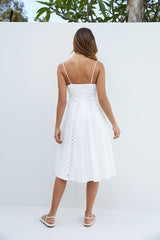 Celestial Midi Dress White