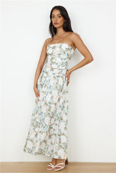 Cottage Living Maxi Dress Green