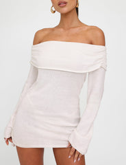 DIEDRE JUMPER DRESS - WHITE : CREAM