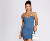 Darling In Denim Mini Dress