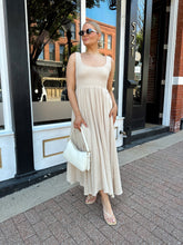 Megan Tan Smocked Midi Dress