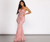 Mia Formal Velvet Burnout Dress