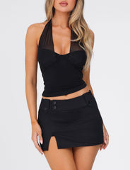 KITTIE SKORT - BLACK