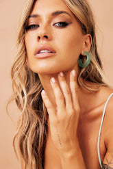 Canyon Moon Earrings - Green
