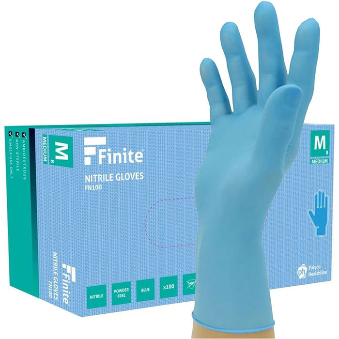 Polyco Bodyguards Finite FN100 Nitrile Powder Free Disposable Glove AQL1.5 (Box 100)