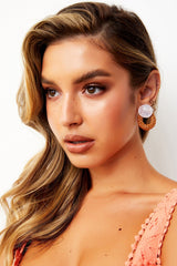 Summer Souvenir Earrings - Pink Purple