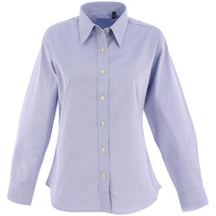 Uneek UC703 Ladies Pinpoint Oxford Long Sleeve Shirt 140g