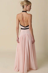 Evelyn Contrast Ribben dress
