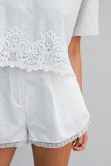 Lindsay Eyelet tee