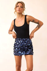 Main Character Mini Skirt - Navy