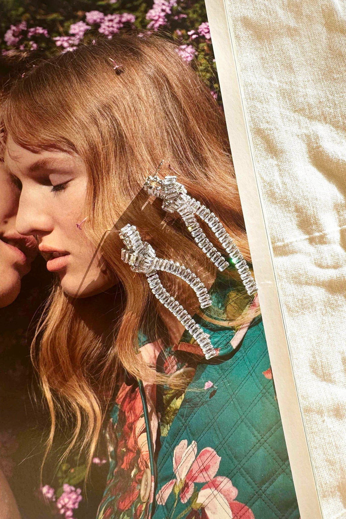 Twirl Midnight Drop Earrings - Clear