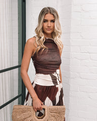 Balayage Dress - Cream Floral | Women's Floral Maxi Dress