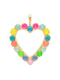 Crystal Heart Charm - CFZ13BGCCA