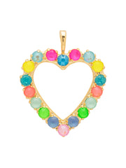 Crystal Heart Charm - CFZ13BGCCA