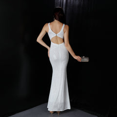 Chloe Formal Collar Slim-Fit Mermaid Dress