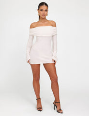 DIEDRE JUMPER DRESS - WHITE : CREAM
