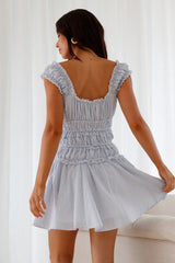 Ocean Breath Mini Dress Blue
