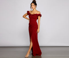 Leslie Off-The-Shoulder Mermaid Dress