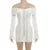 Lace Hollow Slim Mini Dress For Women One Shoulder Sexy Long Sleeves Club Party Dresses Bodycon Bandage Elegant Autumn