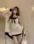 Elegant Knitted Two-Piece Set Women Bow Designer Sweet Party Dress Set Female Korean Style Sweater Mini Dress Suit Winter