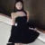 French Vintage Strapless Mini Dresses Women Lace Patchwork A-line Evening Party Dress Korean Fashion Y2K Mini Vestidos Mujer