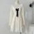 Elegant Lace Mini Dresses Women V-neck Long Sleeve Ruffles A-line Autumn New Sweet Korean Fashion Party Dress Female Vestidos
