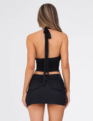 KITTIE SKORT - BLACK