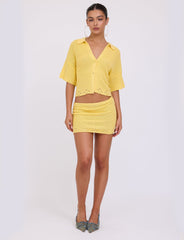 JANAI SKIRT - YELLOW : LEMON