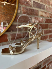 Alani Gold Strappy Heel