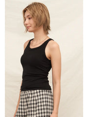 Kristen Built in Bra tank - Black