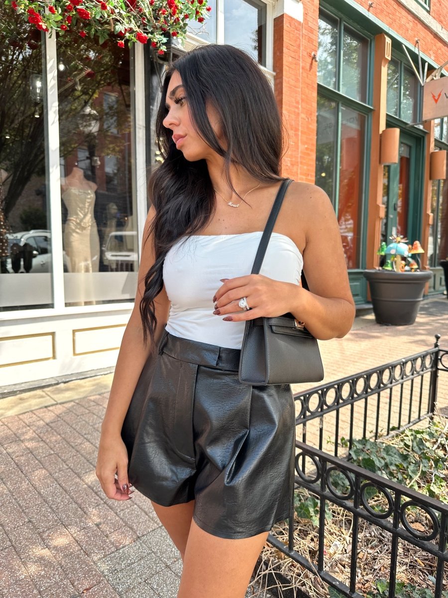 Chandler Ivory Ruched Strapless Tube Top