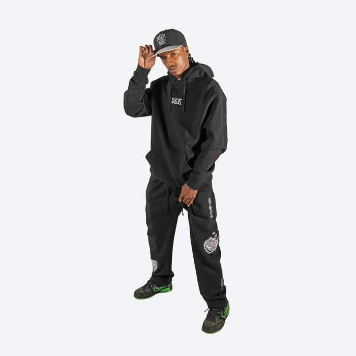 Inked Embroidered Hooded Fleece - Four Street