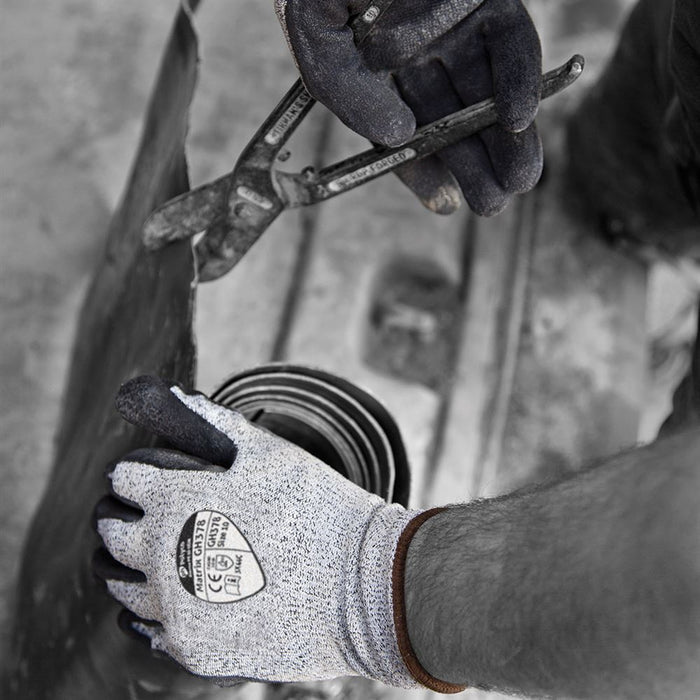 Polyco Matrix GH378 Cut F Cut Resistant Gloves with Latex Palm - 13g