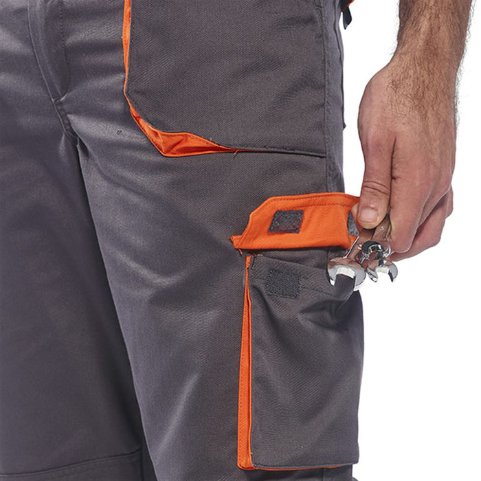 Portwest TX12 Texo Contrast Polycotton Bib & Brace Overalls 245g