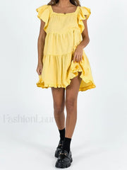 Ruffle Tiered Mini Dress