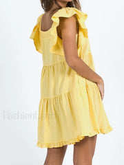 Ruffle Tiered Mini Dress