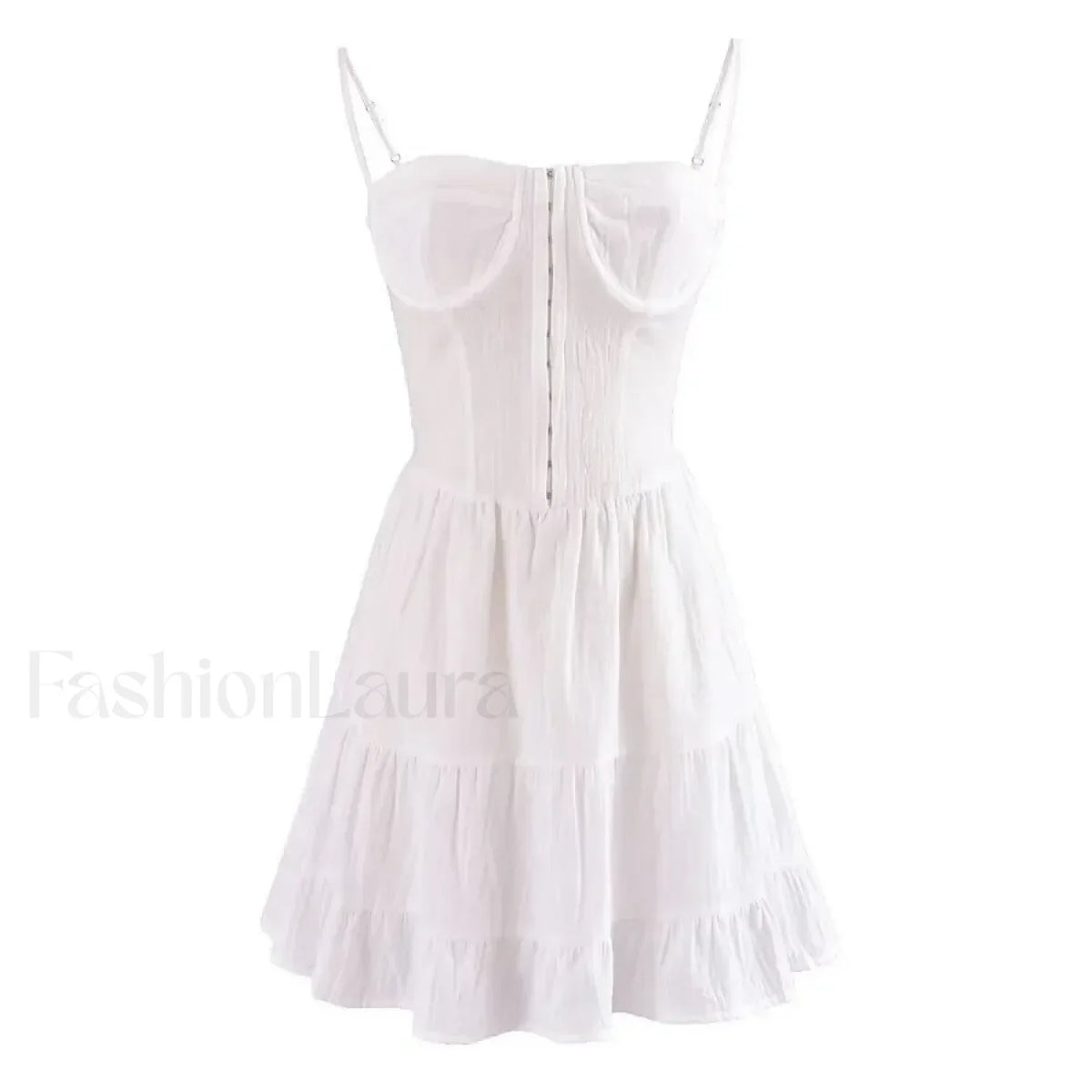 Sexy Deep V-neck Striped Women's 2024 New Waist Lace up Ruffle Edge Skinny Mini Dress