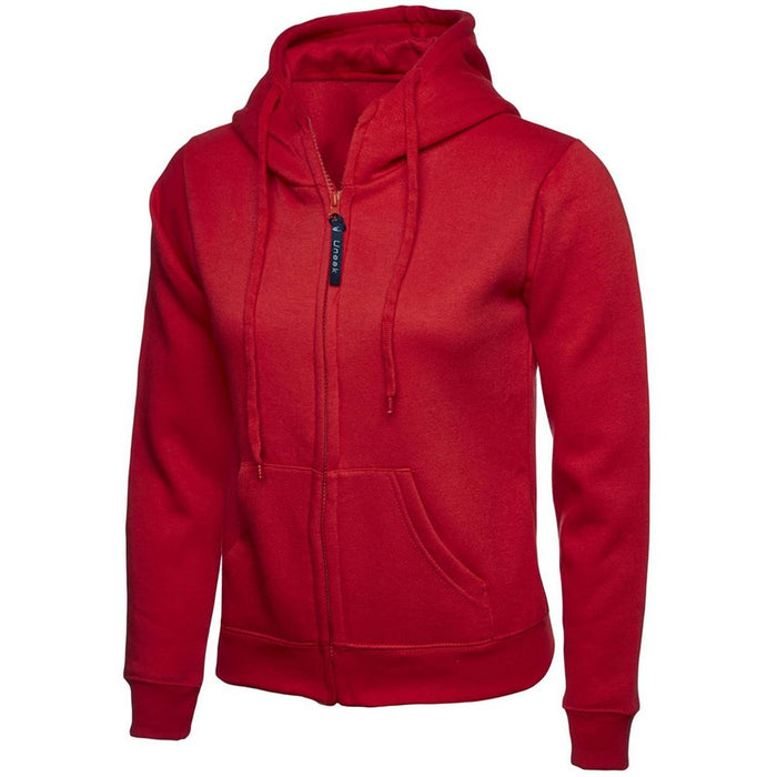 Uneek UC505 Ladies Classic Full Zip Hooded Sweatshirt 300g