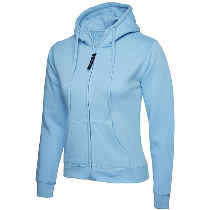 Uneek UC505 Ladies Classic Full Zip Hooded Sweatshirt 300g